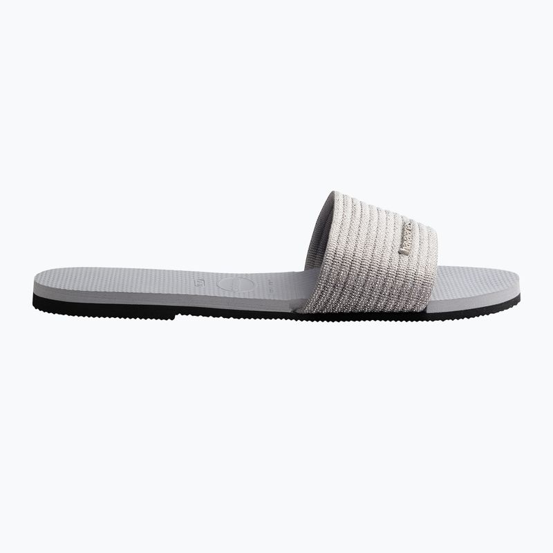 Klapki damskie Havaianas You Malta Metallic ice grey 9