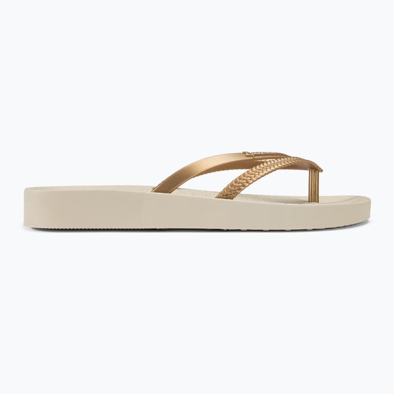 Japonki damskie Ipanema Bossa Soft V beige/gold 2