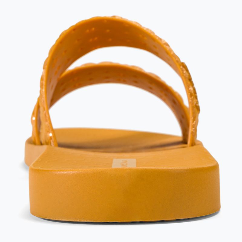 Klapki damskie Ipanema Renda II yellow/glitter caramel 6