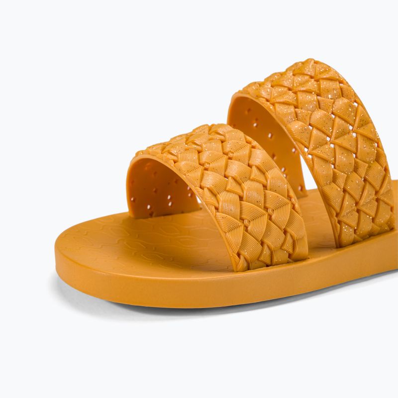 Klapki damskie Ipanema Renda II yellow/glitter caramel 7