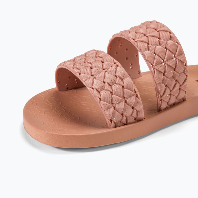 Klapki damskie Ipanema Renda II pink/glitter pink 7