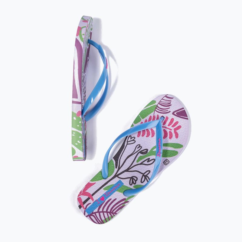 Japonki damskie Ipanema Graffiti III lilac/blue 2