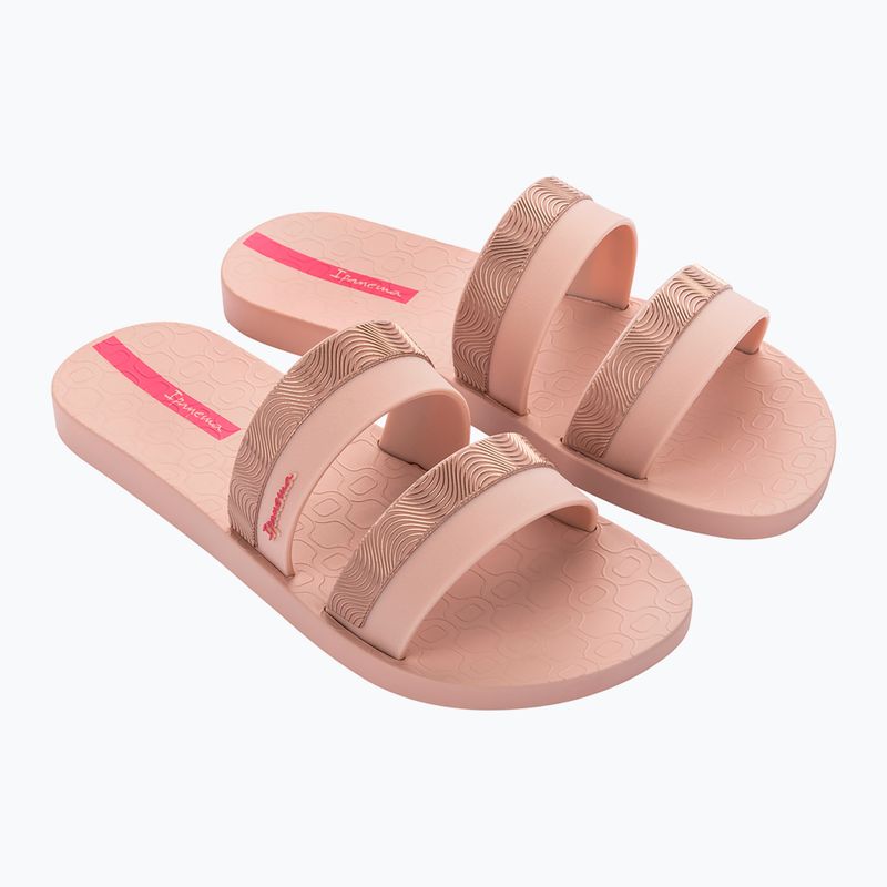 Klapki damskie Ipanema Mesh Slide pink/pink/rose 8