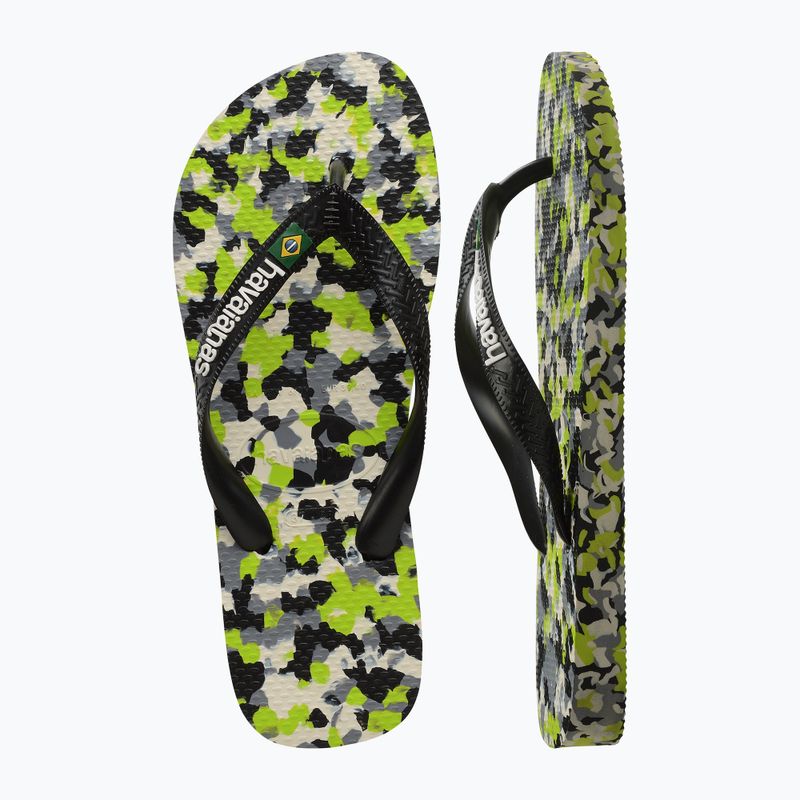 Japonki Havaianas Brasil Tech II lemon green 11