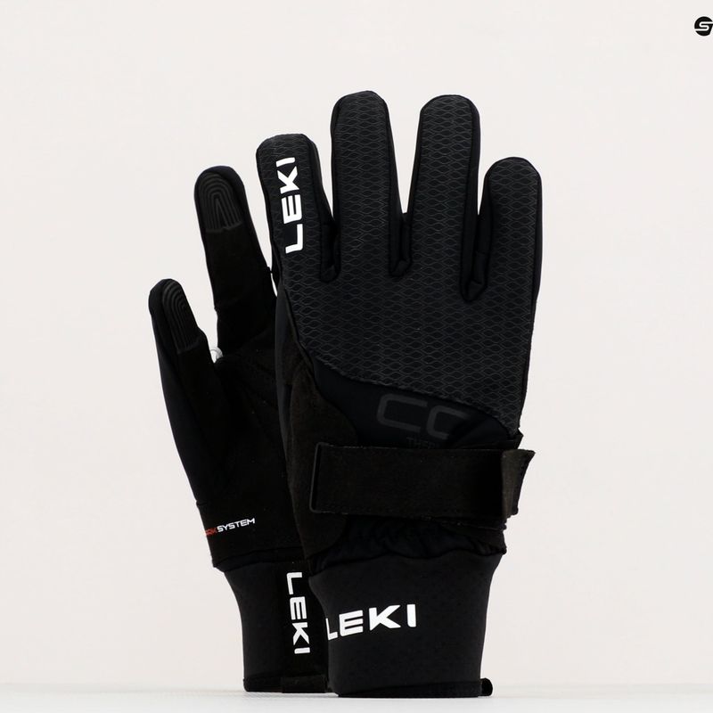 Rękawice do narciarstwa biegowego LEKI CC Thermo Shark black 9