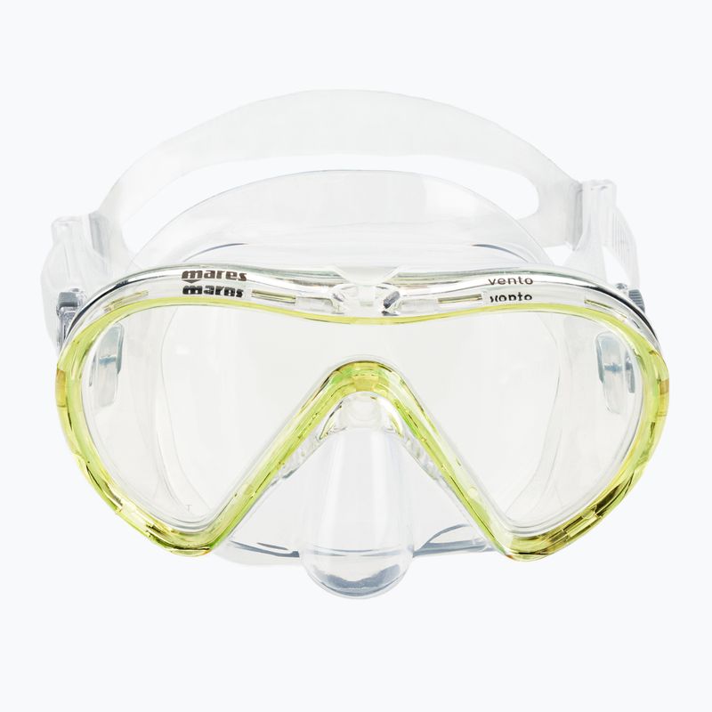 Zestaw do nurkowania Mares Vento clear/yellow 3