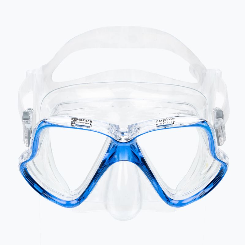 Zestaw do nurkowania Mares Zephir clear/blue 3
