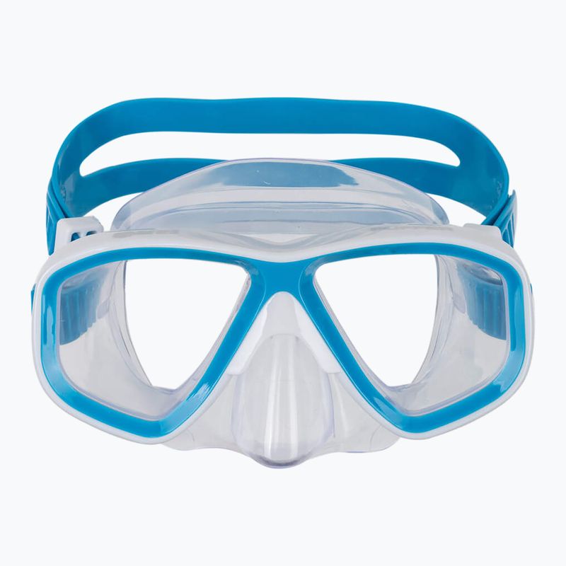 Maska do nurkowania Mares Puffer aqua white/clear