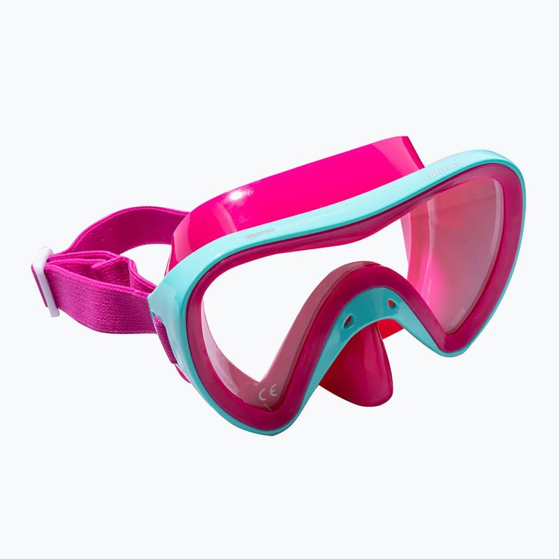 Maska do snorkelingu dziecięca Mares Turtle aqua/pink 5