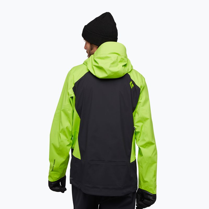 Kurtka skiturowa męska Black Diamond Recon Lt Stretch black/lime green 2