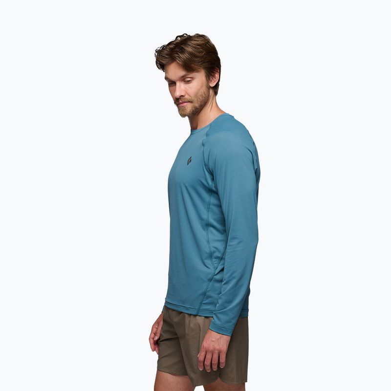 Longsleeve trekkingowy męski Black Diamond Alpenglow Crew creek blue 2