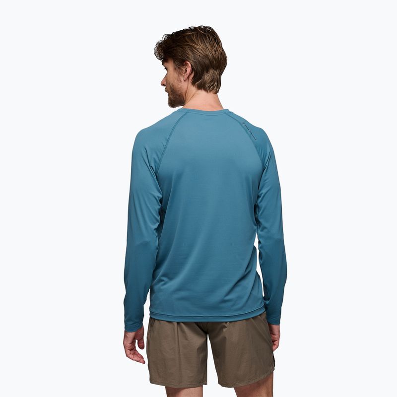 Longsleeve trekkingowy męski Black Diamond Alpenglow Crew creek blue 3
