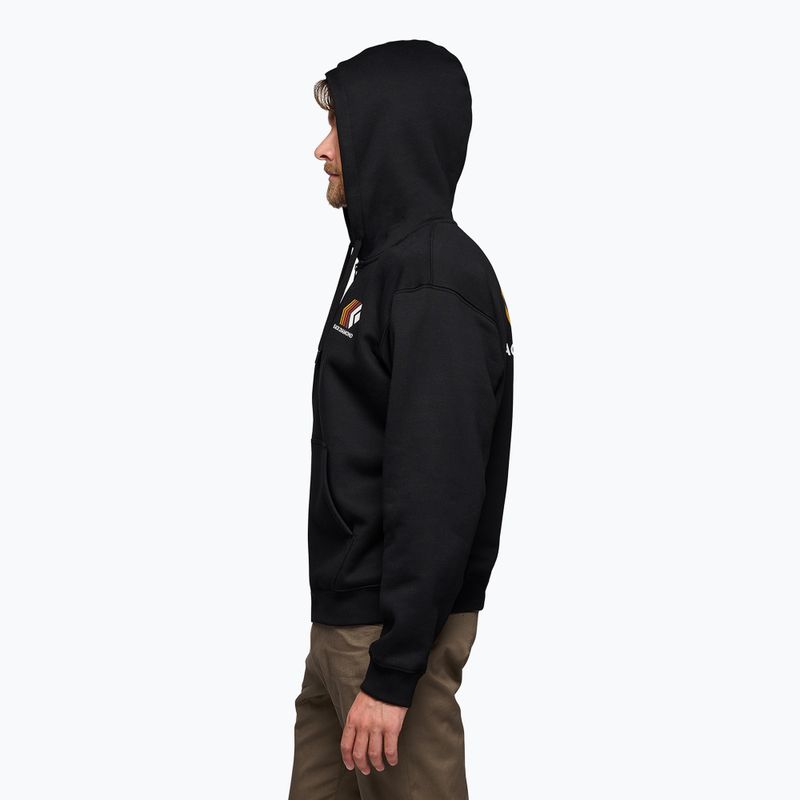 Bluza męska Black Diamond Faded Full Zip Hoody black 3