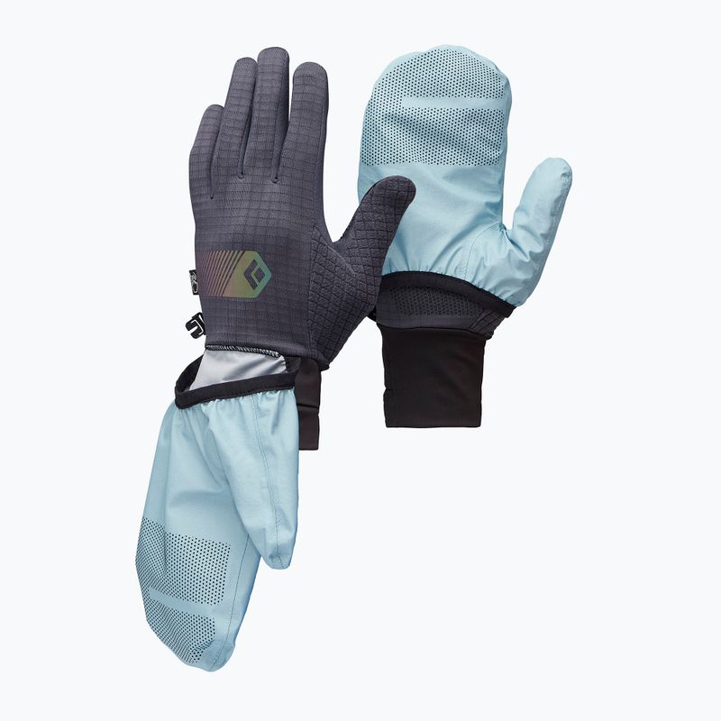 Rękawiczki trekkingowe Black Diamond Gridtech Storm Hood carbon/glacier 2