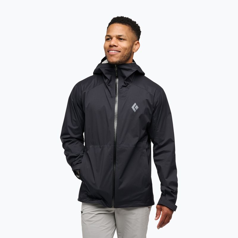 Kurtka przeciwdeszczowa męska Black Diamond Fineline Stretch black
