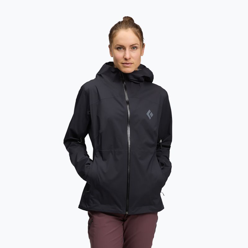 Kurtka przeciwdeszczowa damska Black Diamond Fineline Stretch black