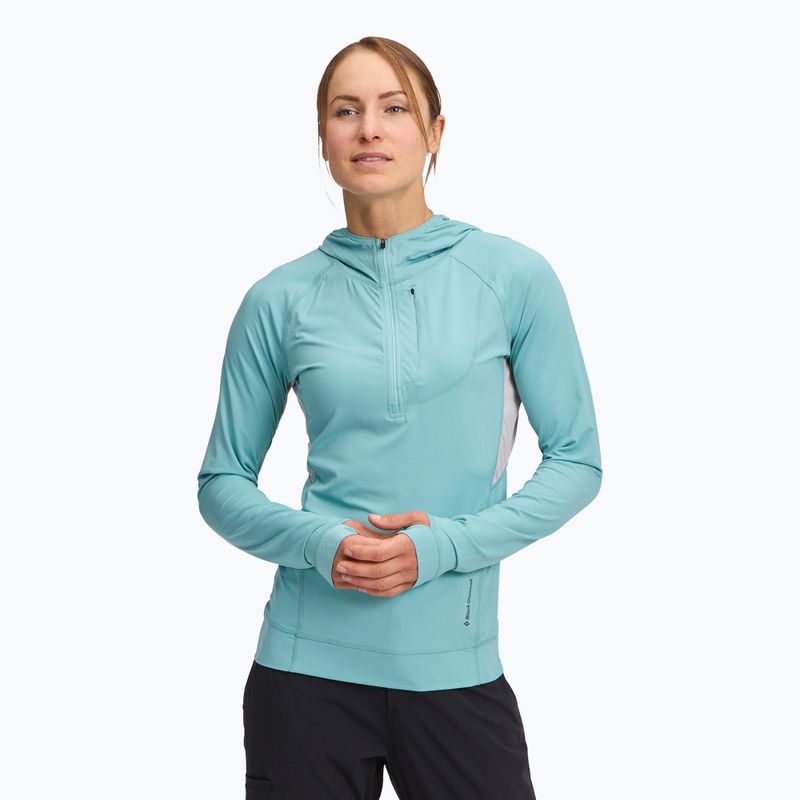 Bluza trekkingowa damska Black Diamond Alpenglow Pro Hoody glacier