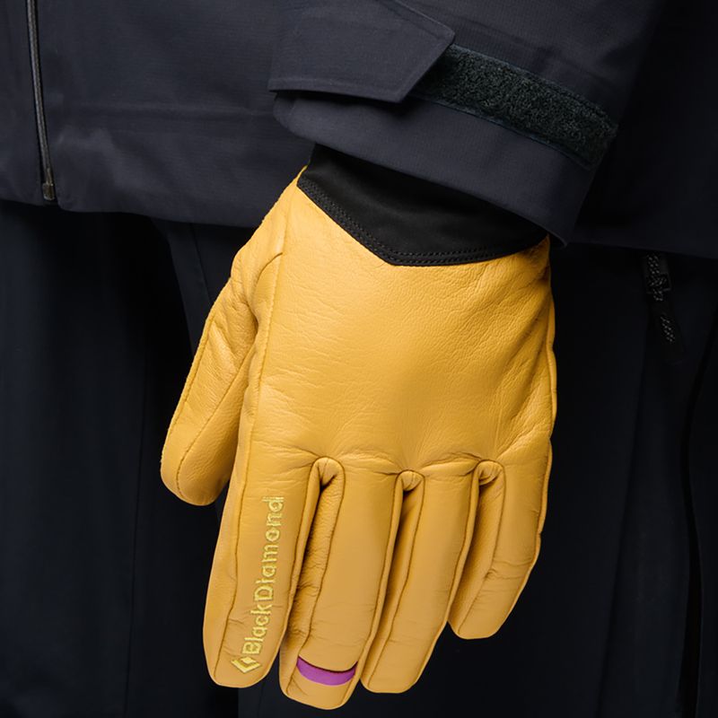 Rękawiczki trekkingowe Black Diamond Tour beeswax/black 4