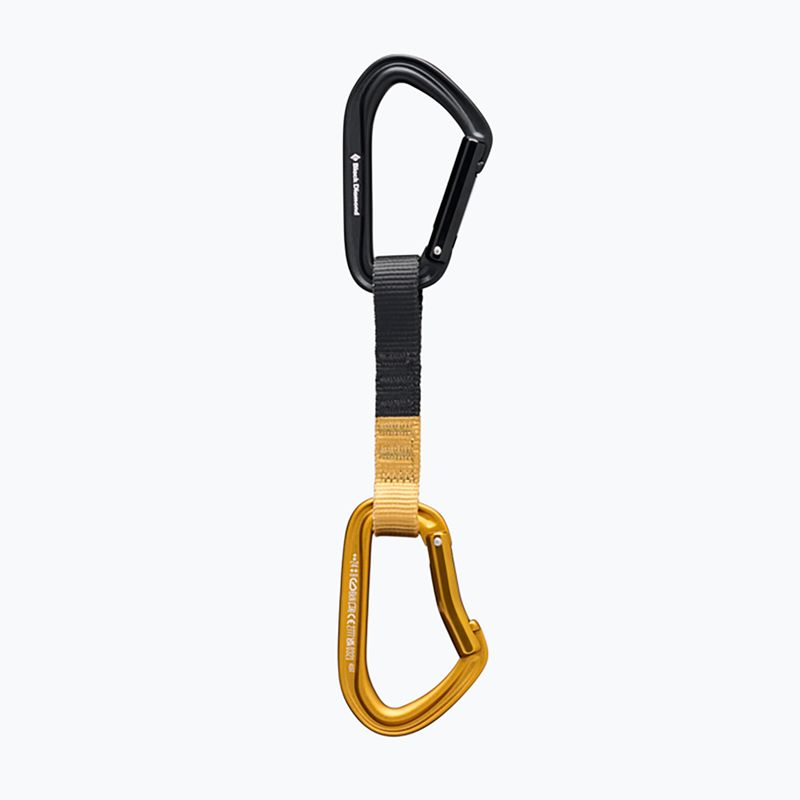 Ekspres wspinaczkowy Black Diamond Hotforge Quickdraw 12 cm amber
