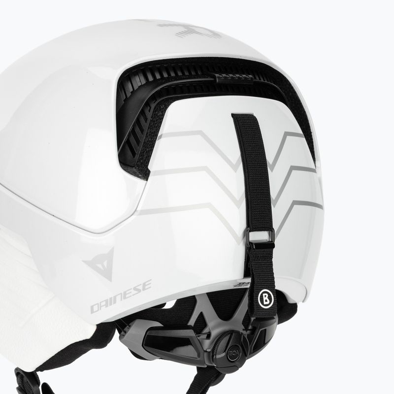 Kask narciarski BOGNER Cortina MIPS mono white metallic 8