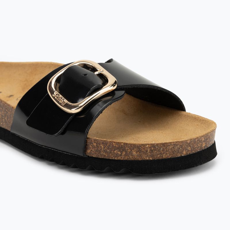 Klapki damskie Scholl Kathleen Printed Leather black 7