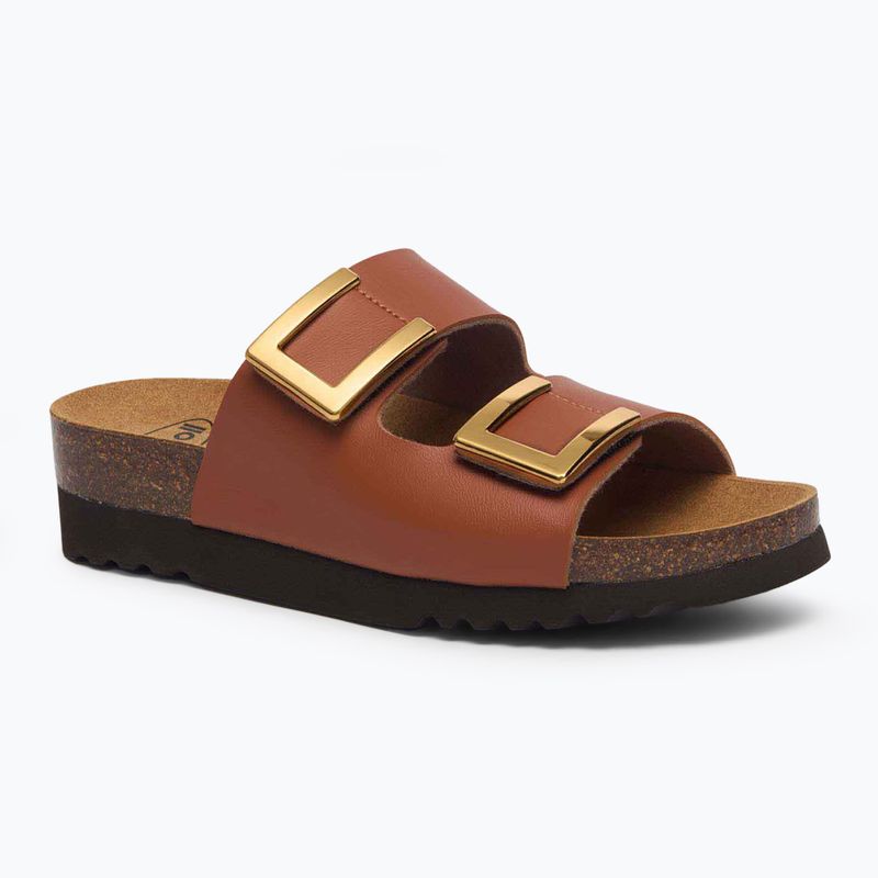 Klapki damskie Scholl Monterey 2 Straps Ad Med camel 8
