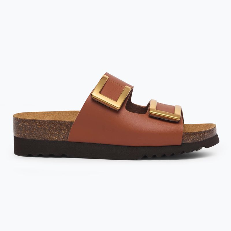 Klapki damskie Scholl Monterey 2 Straps Ad Med camel 9