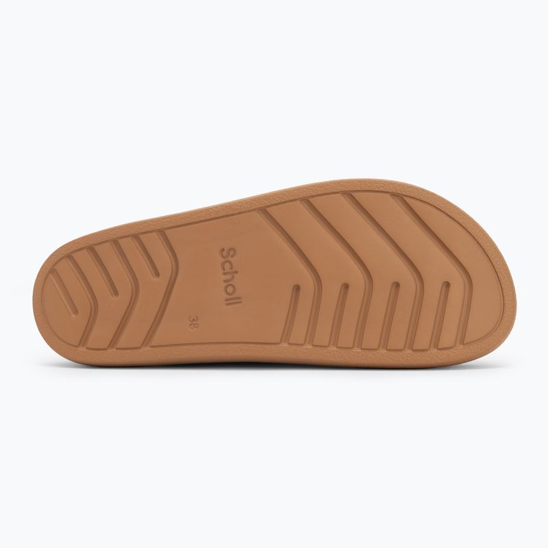 Klapki damskie Scholl Noelle Chunky Suede cognac 4