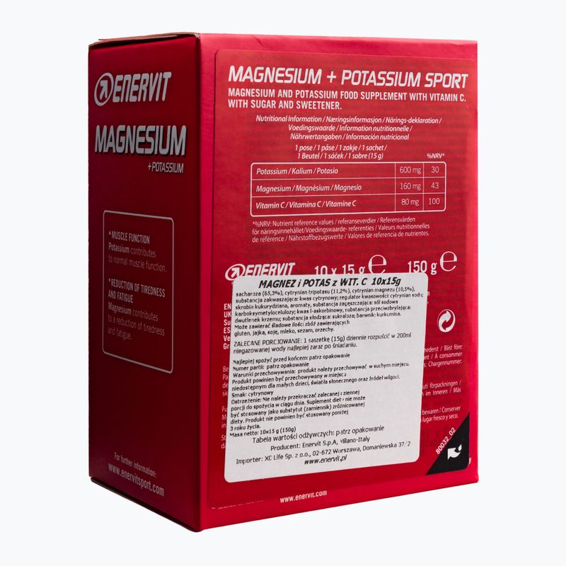 Magnez z potasem + witamina C Enervit 98038 150 g 2