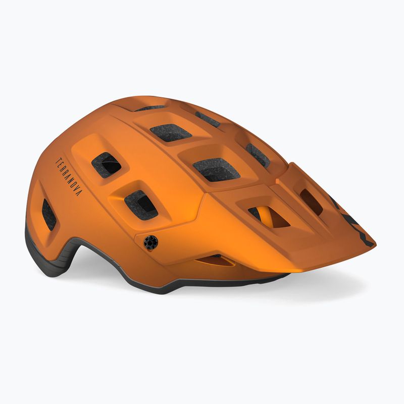 Kask rowerowy MET Terranova orange/ titanium metalic matt 6