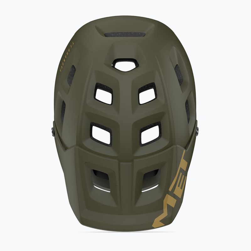 Kask rowerowy MET Terranova dark olive matt 4