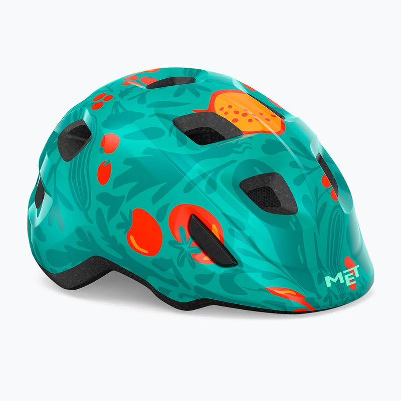 Kask rowerowy dziecięcy MET Hooray green fruit glossy 6