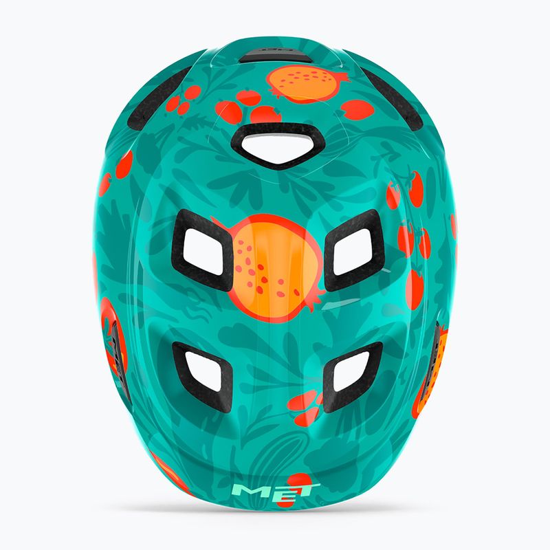 Kask rowerowy dziecięcy MET Hooray green fruit glossy 7