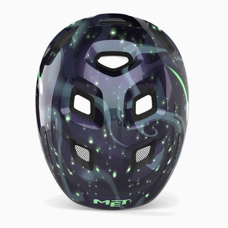 Kask rowerowy dziecięcy MET Hooray space glow in the dark 5