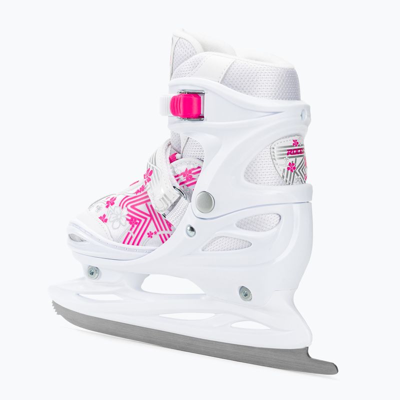 Łyżwy dziecięce Roces Jokey Ice 3.0 Girl white/pink 3