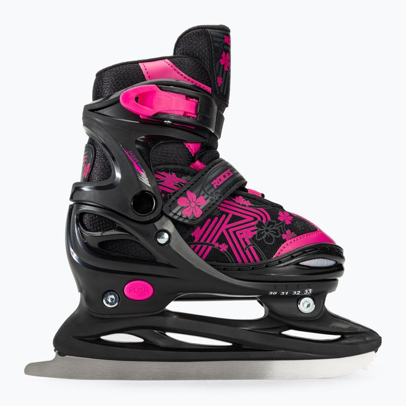 Łyżwy dziecięce Roces Jokey Ice 3.0 Girl black/pink 2