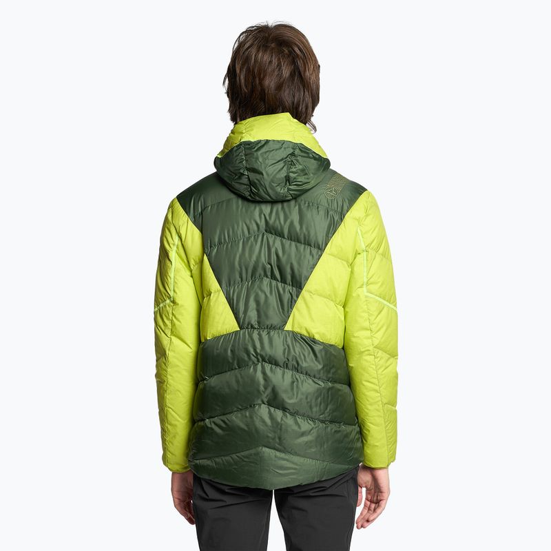 Kurtka puchowa męska La Sportiva Bivouac Down forest/lime punch 2
