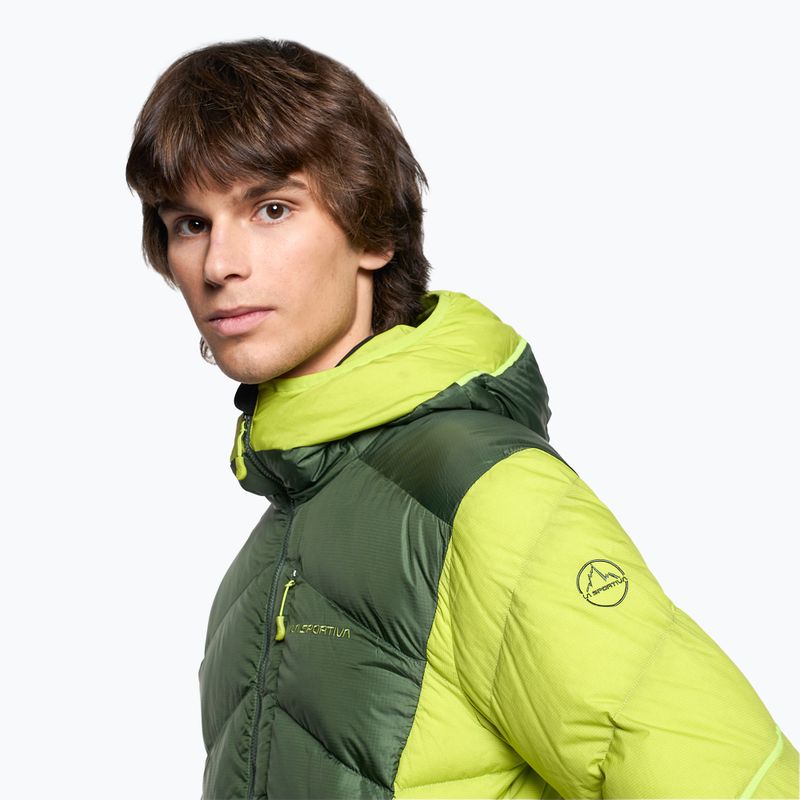 Kurtka puchowa męska La Sportiva Bivouac Down forest/lime punch 4