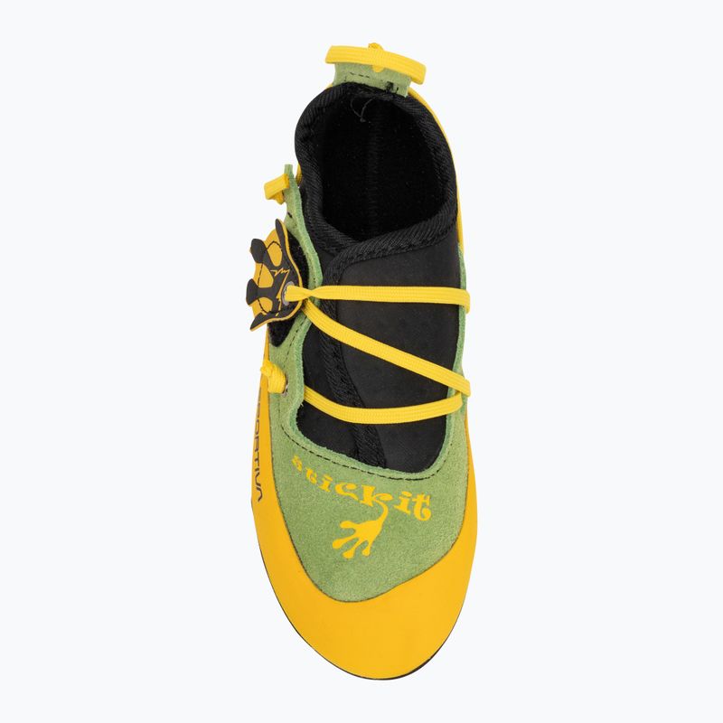 Buty wspinaczkowe dziecięce La Sportiva Stickit lime/yellow 5