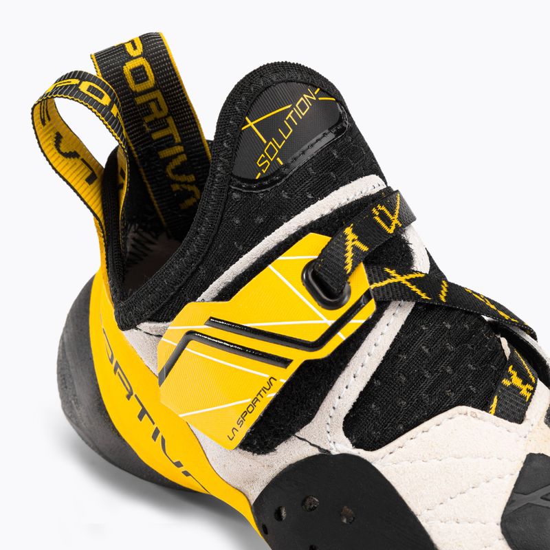 Buty wspinaczkowe męskie La Sportiva Solution white/yellow 9