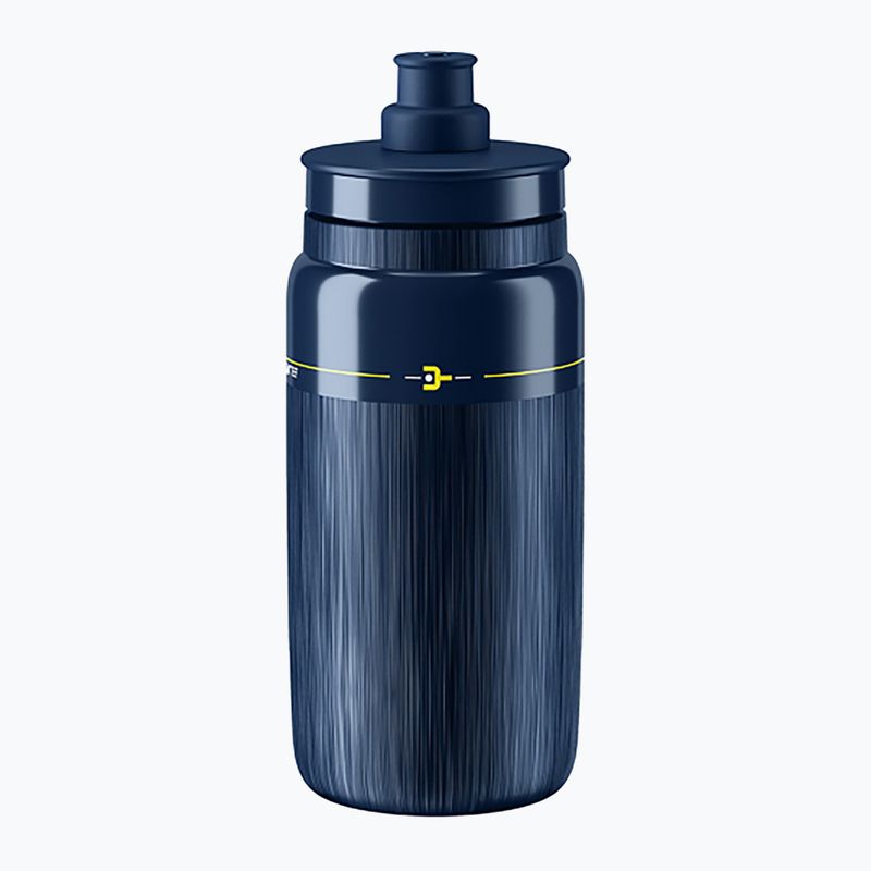 Bidon rowerowy Elite Fly Tex Maillot Jaune 550 ml blue 2