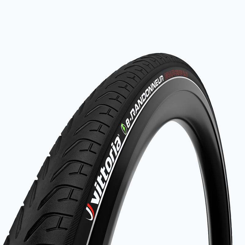 Opona rowerowa Vittoria e-Randonneur G2.0 700 x 40C czarny/odblask
