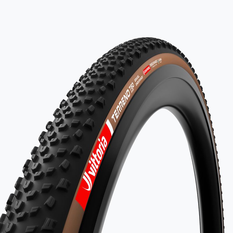 Opona rowerowa Vittoria Terreno T60 G2.0 TLR Gravel Endurance 700x40c czarny/brązowy 2