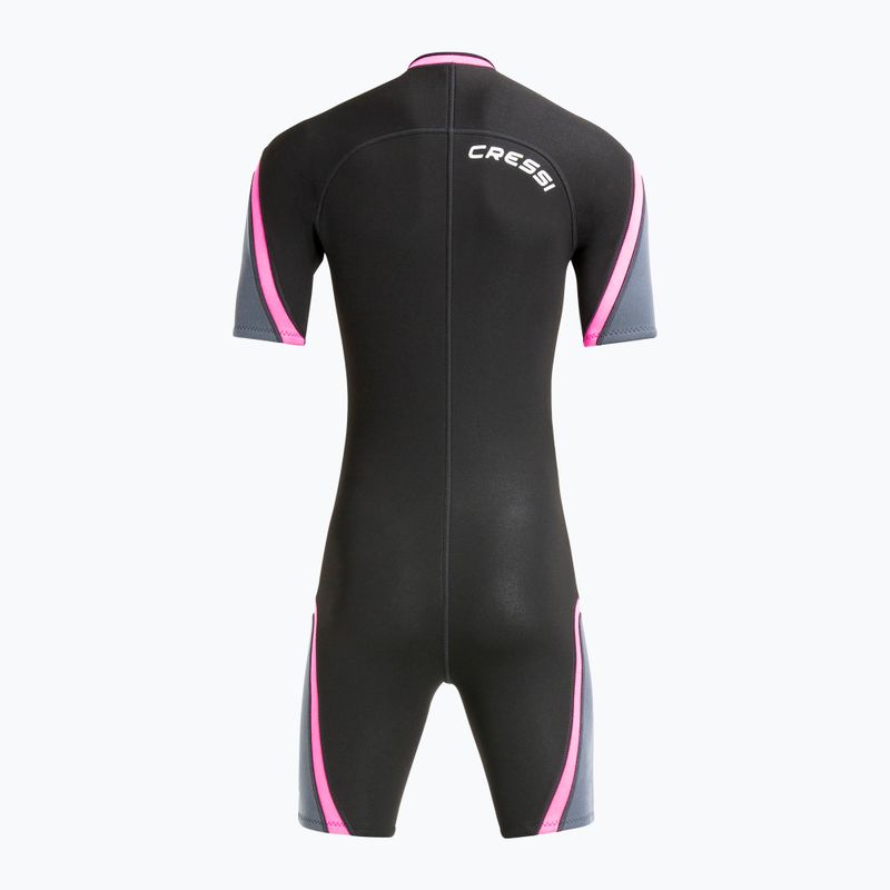 Pianka do pływania damska Cressi Playa Shorty 2.5 mm black/pink 2