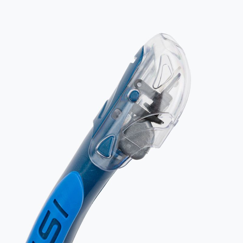 Fajka do nurkowania Cressi Alpha Ultra Dry clear/blue/azure 3