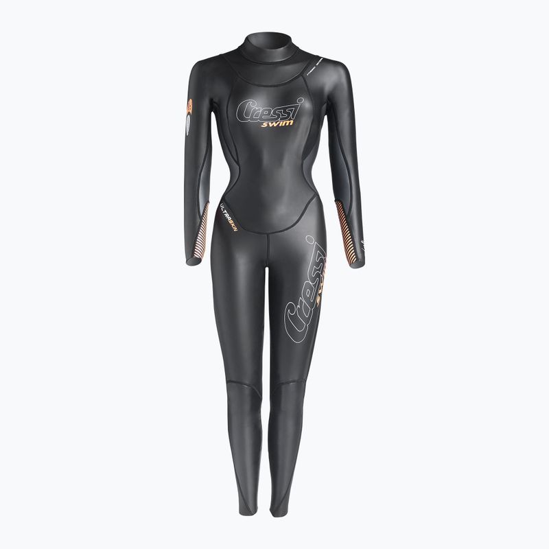 Pianka do pływania damska Cressi Triton Monopiece 1,5 mm black/orange 7
