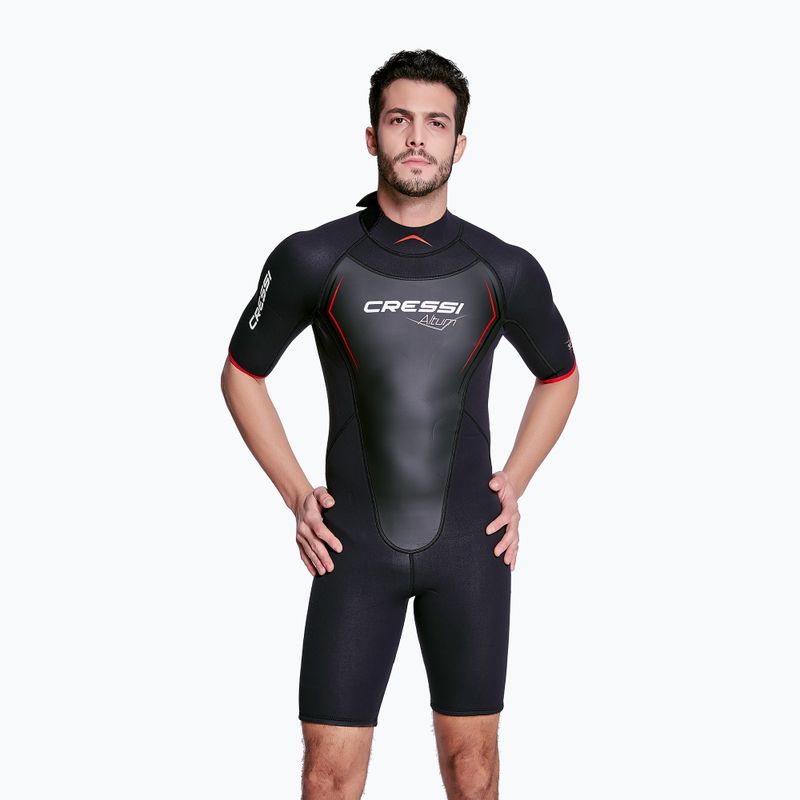 Skafander do nurkowania męski Cressi Altum Shorty 3 mm black/red