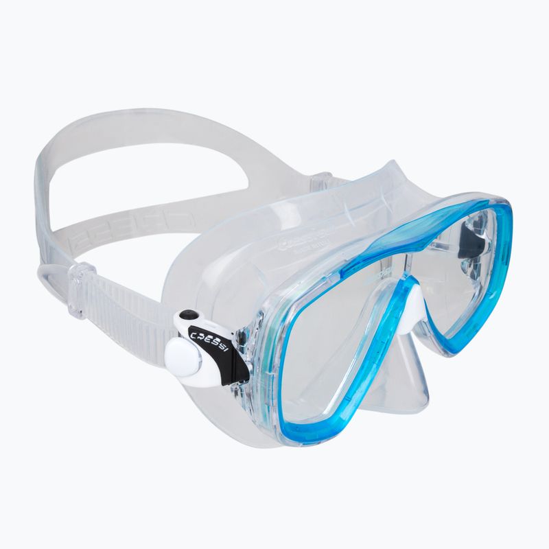 Maska do nurkowania Cressi Estrella clear/aquamarine