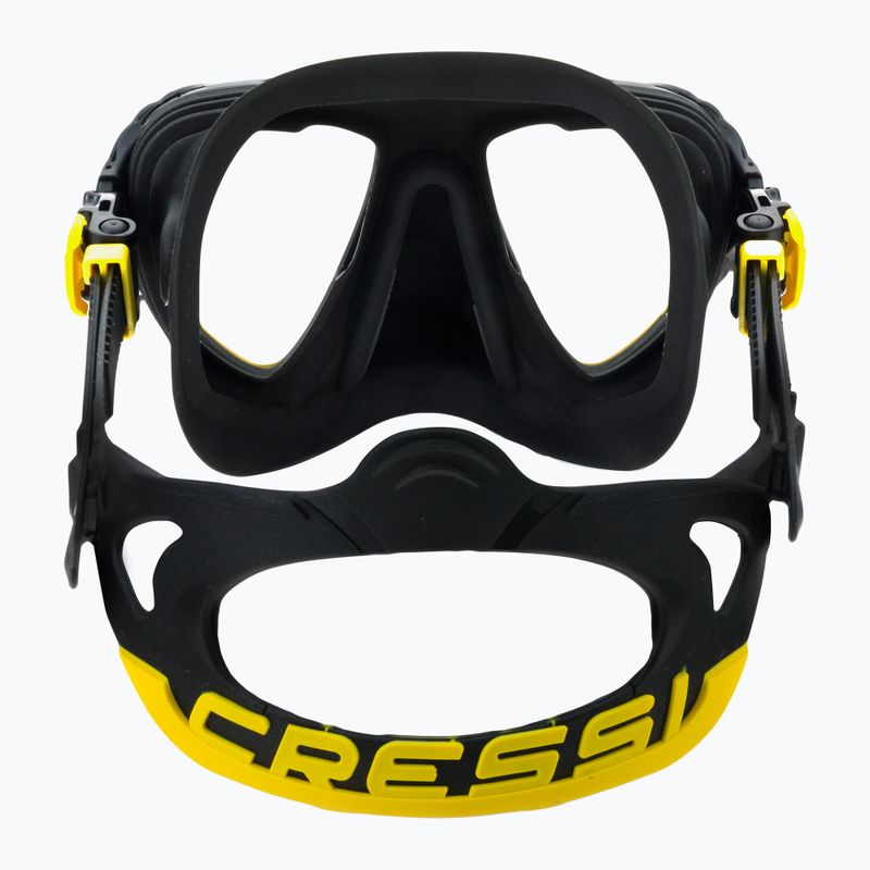 Maska do nurkowania Cressi Quantum black/yellow 5