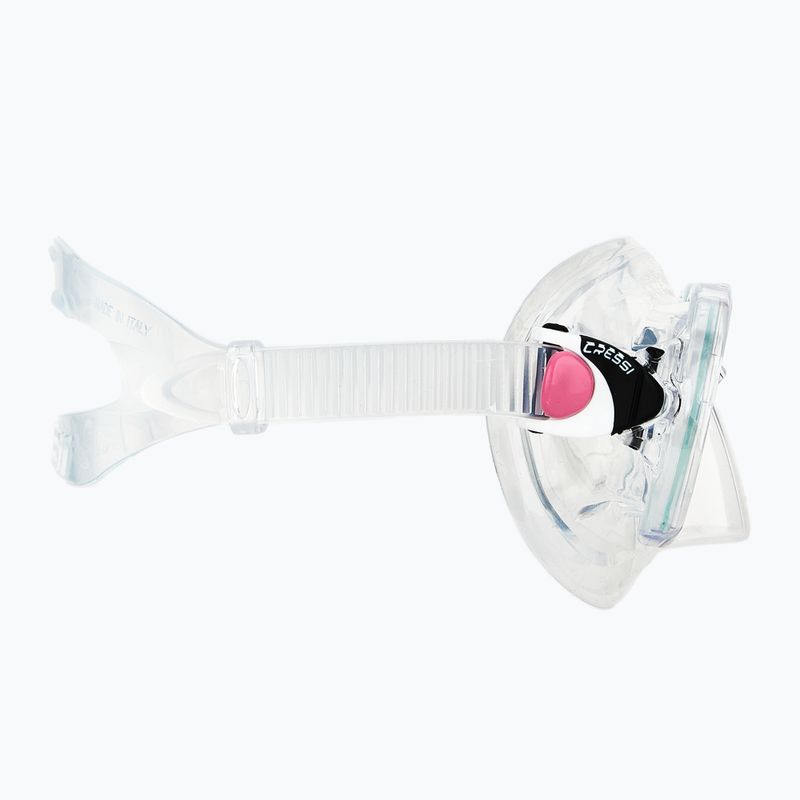 Zestaw do nurkowania Cressi Marea + Seal Dry Jr clear/pink 5